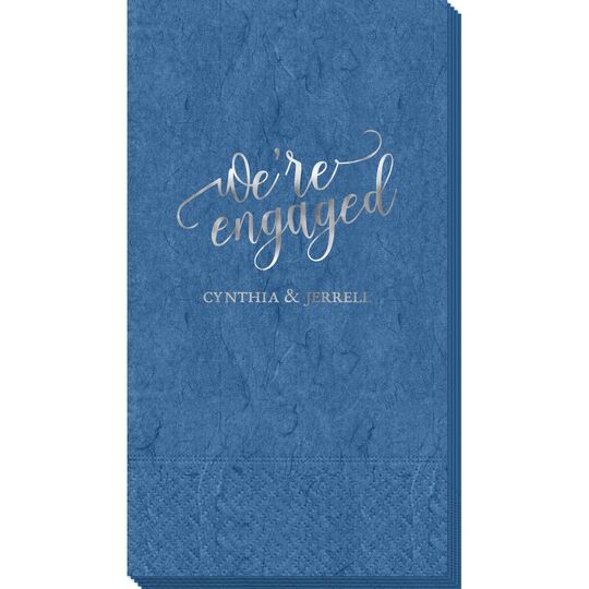 We're Engaged Bali Guest Towels